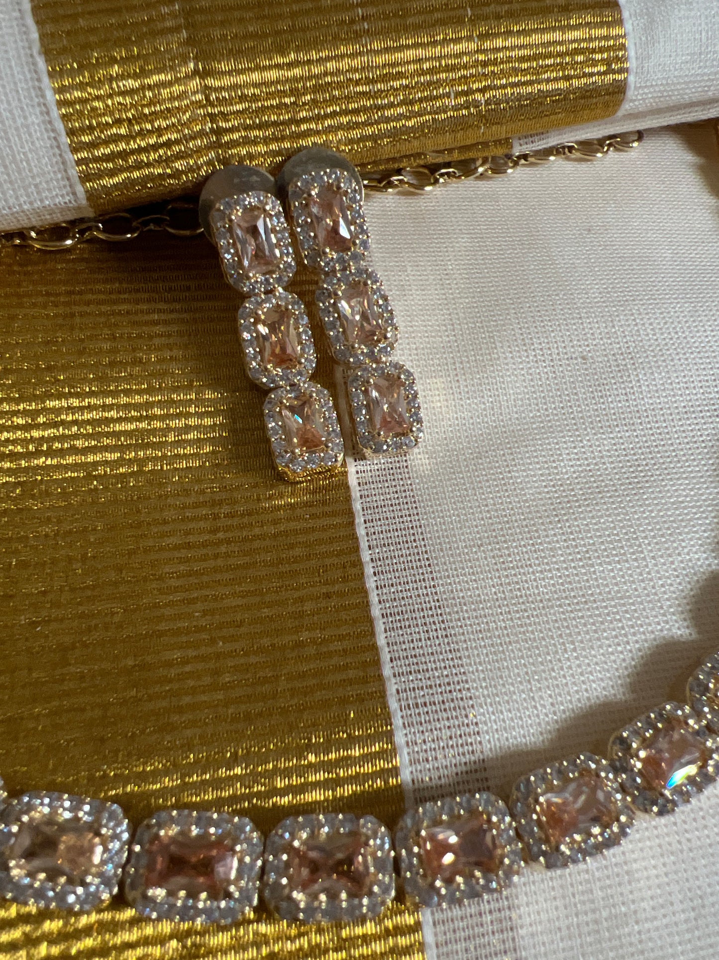 Vajra - AD stone- Diamond replica Necklace