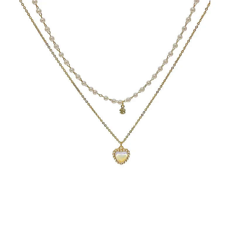 Pretty Girl - Layered pearl Necklace