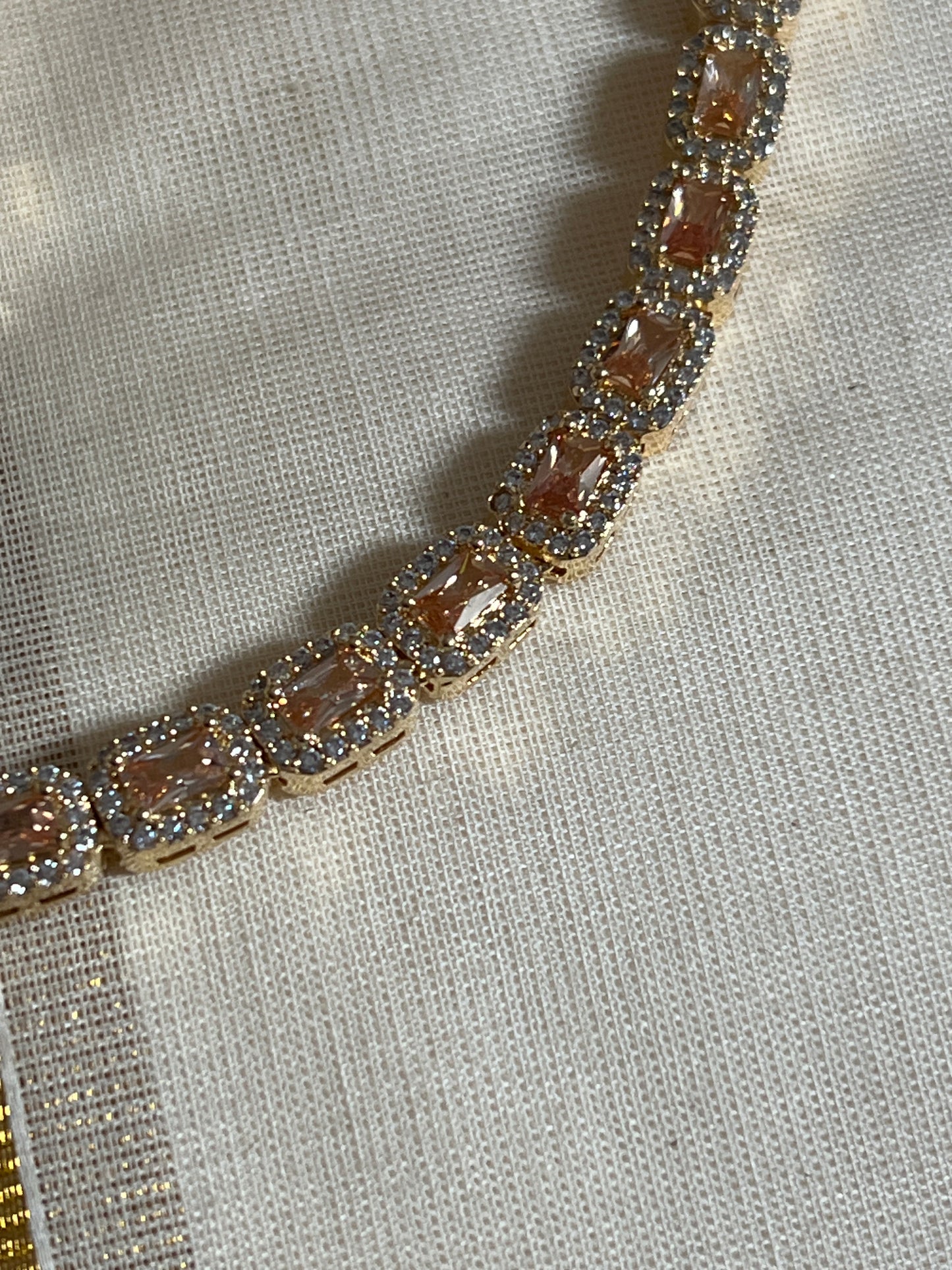 Vajra - AD stone- Diamond replica Necklace