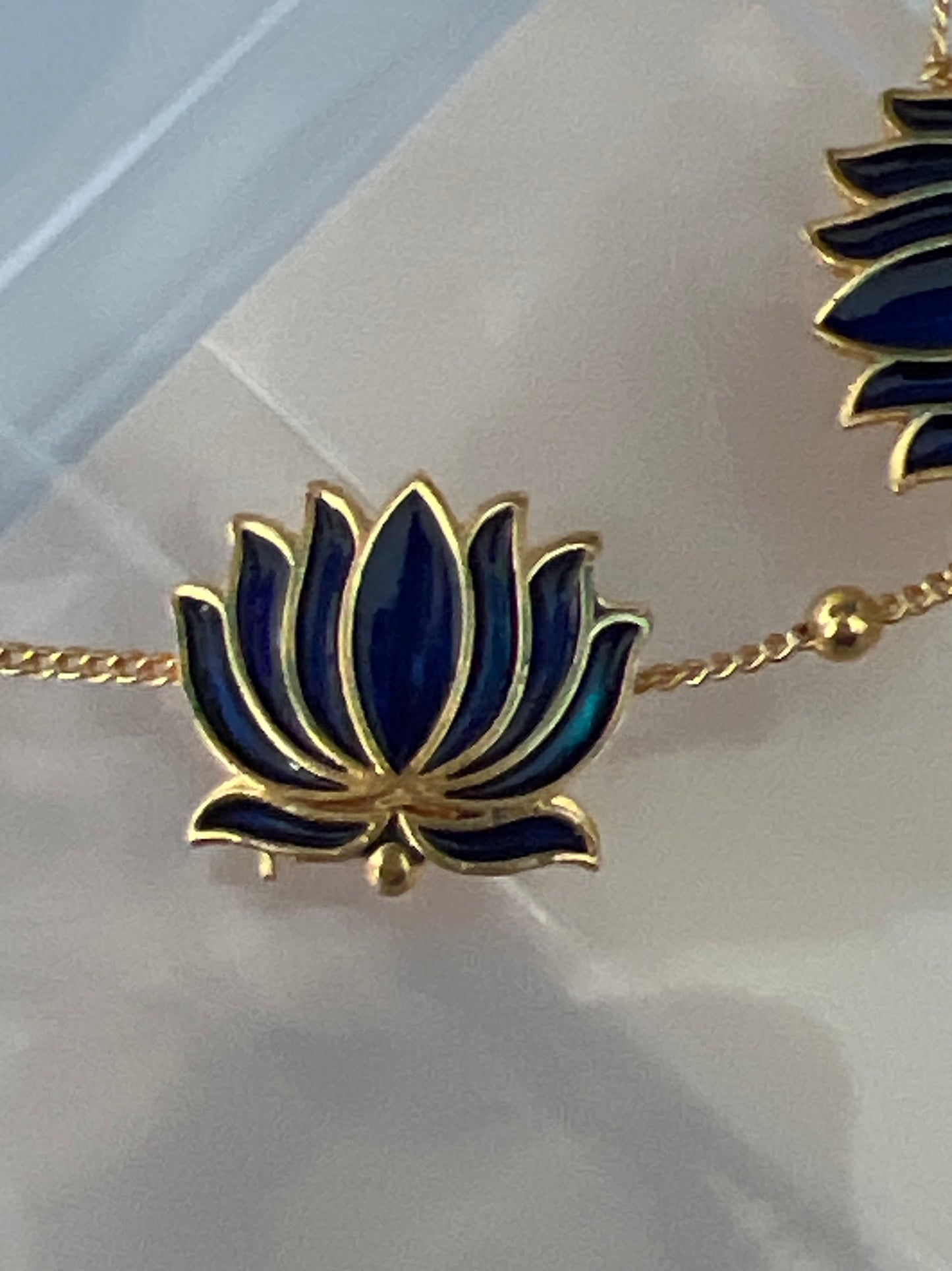 Simple Lotus choker & earrings