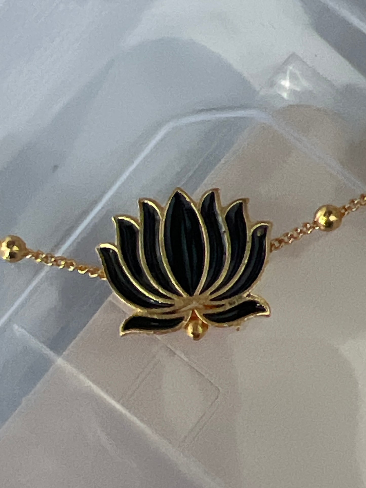 Simple Lotus choker & earrings