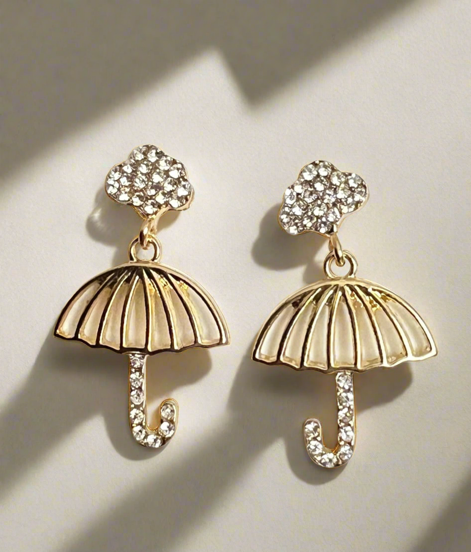 Umbrella girl -drop earrings
