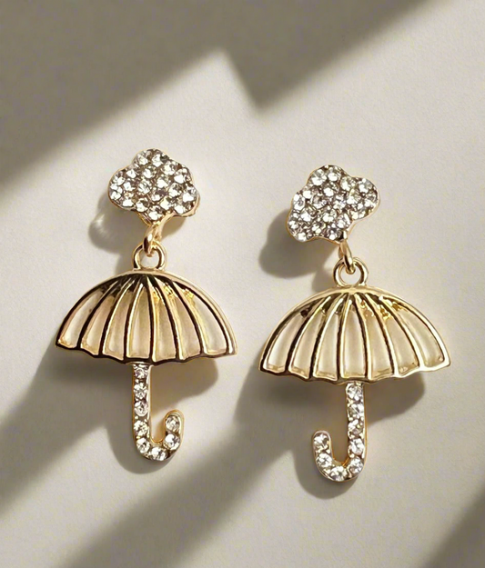 Umbrella girl -drop earrings