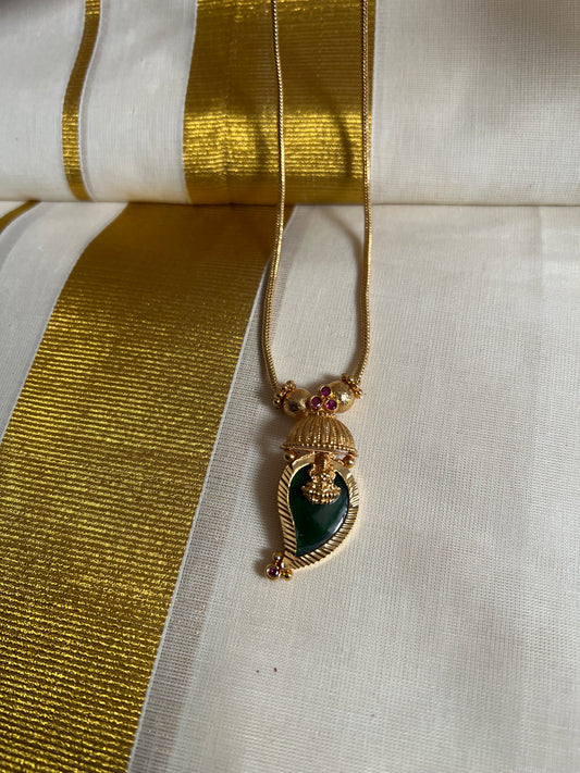 Traditional palakka Manga pendant Necklace