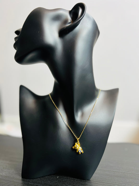 Teddy Love- 18k gold plated Necklace