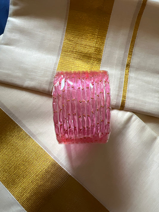 Rain drop glass bangles | Kuppivala - size 2.6 (M)