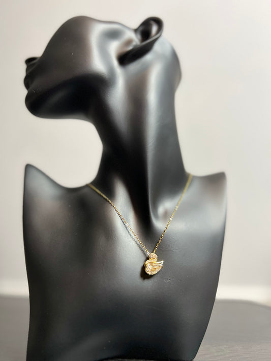 Swan Bliss - 18k gold plated Necklace