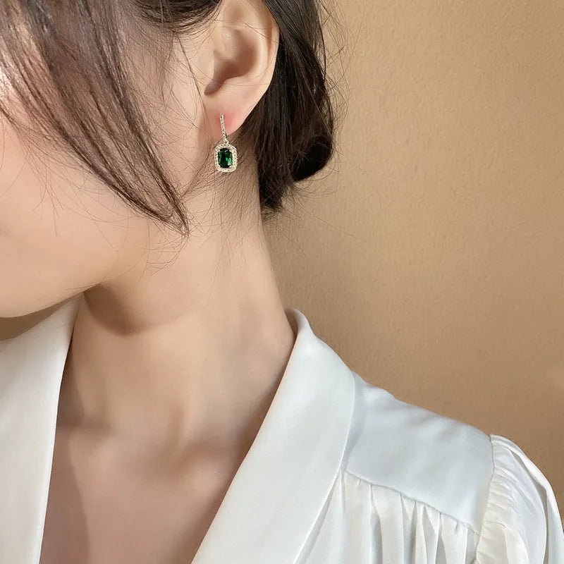 Green bliss - drop earrings