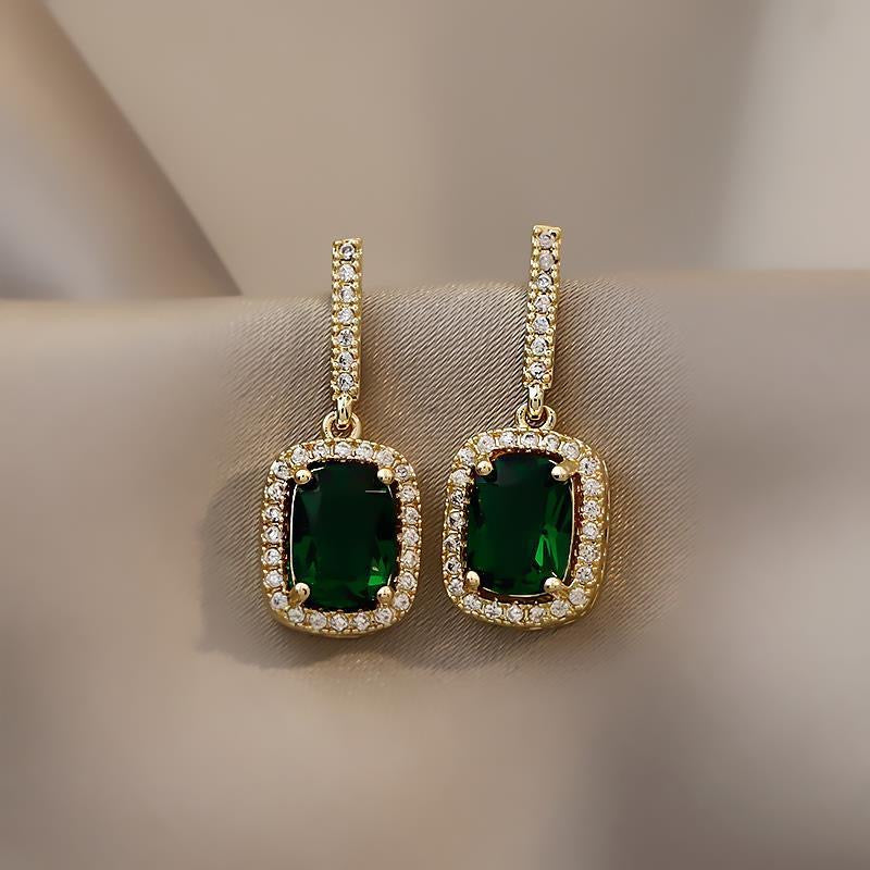 Green bliss - drop earrings