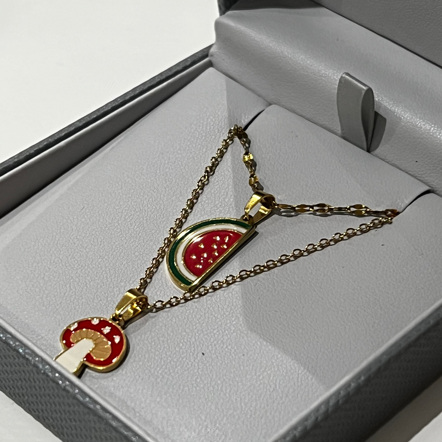 Sweet Watermelon  - 18K Gold plated Necklace