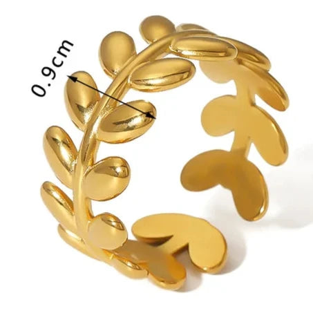 Golden Bliss- One size ring { adjustable }