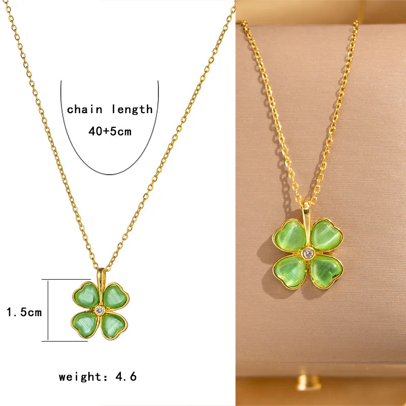 Lucky Clover Necklace - 18k gold plated Necklace