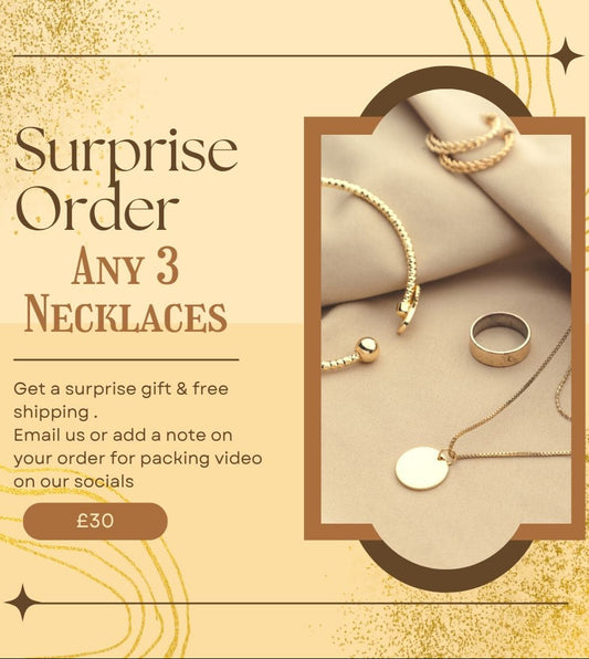 Surprise Order of 3 Necklaces and free Gift | Perfect for gifting