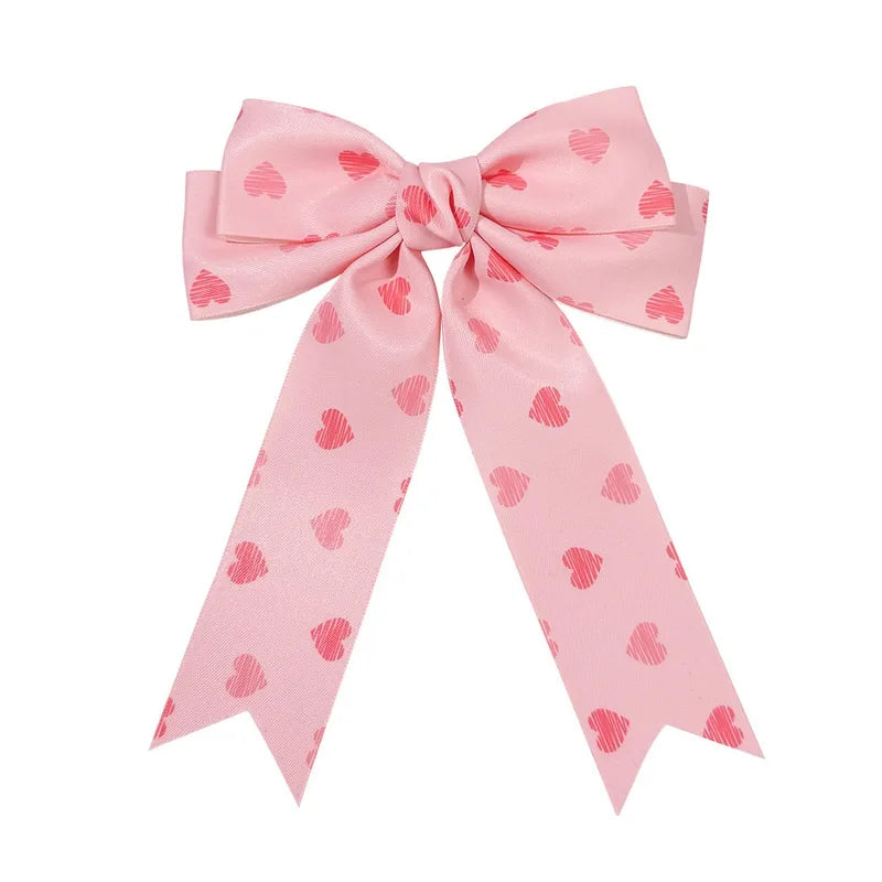 Girlie - Sweet Bow- metallic knot hair clip 7 variants