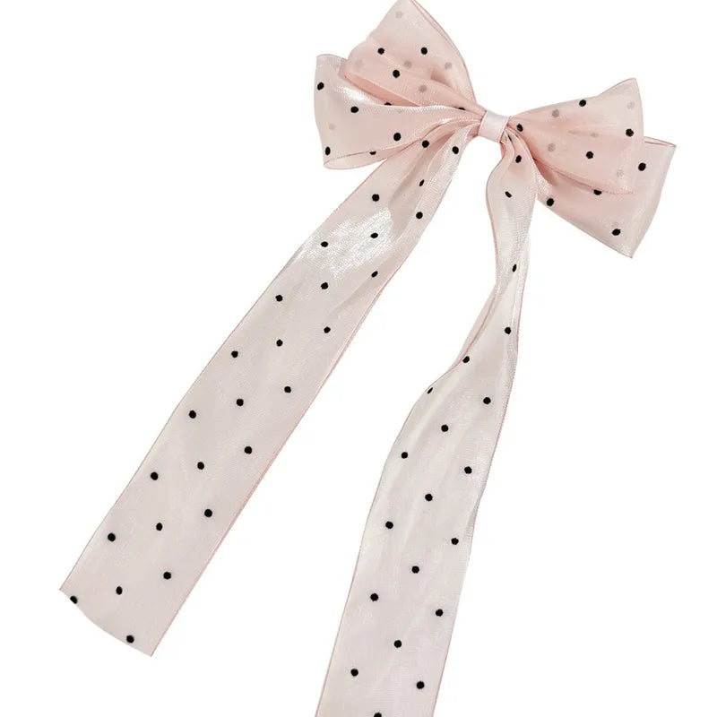 Girlie - Sweet Bow- metallic knot hair clip 7 variants